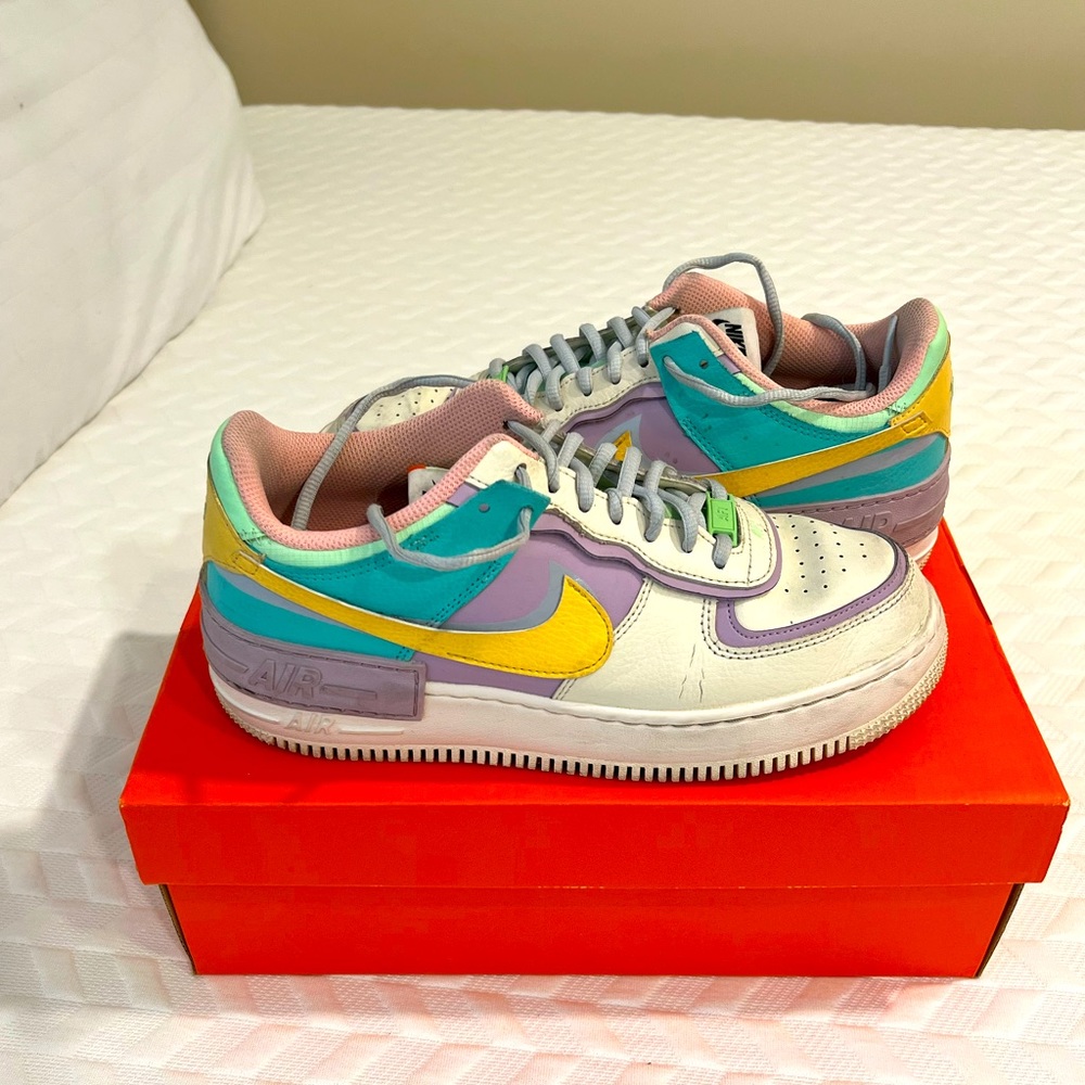 NIKE pastel women’s air forces size 9.5